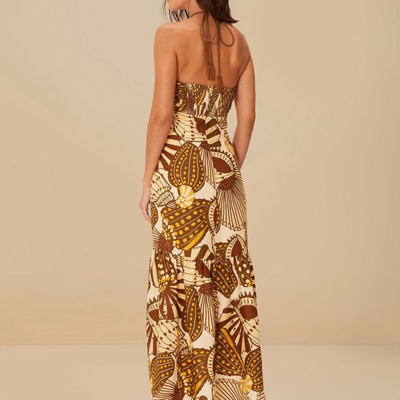 Farm Rio Sand Shell Mix Maxi Dress - Picture 4 of 8